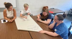 Photos d'un atelier lors de la journée : Accrochons nos jeunes 
