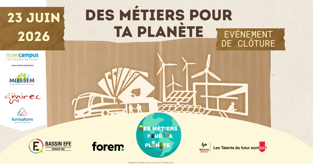 Affiche Evénement de clôture Des métiers pour ta planète